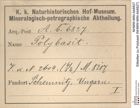 Etiketten zu Polybasit (NHMW-MIN-Ab6827)